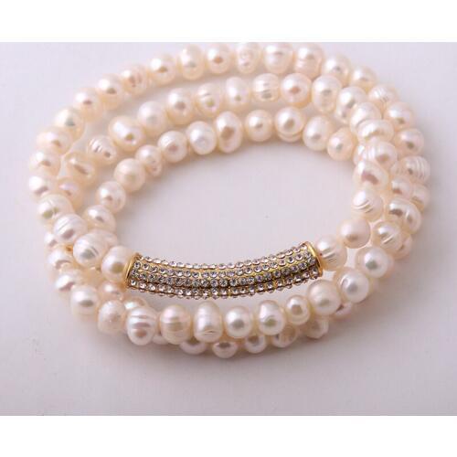 New Design Fashion Crystal Armband Made By Pearl Bracelet bangle