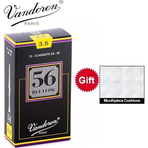 Original France Vandoren 56 Clarinet Reed Larinette Sib Bb Reeds / Bb Clarinet Rue Lepic Reeds Strength 2.5# 3# 3.5# Box of 10