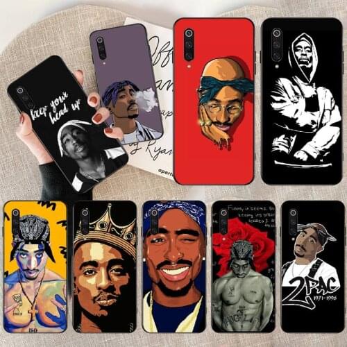 PENGHUWAN Rapper 2pac Custom Photo Soft Phone Case for Redmi Note 8 8A 7 6 6A 5 5A 4 4X 4A Go Pro Plus Prime