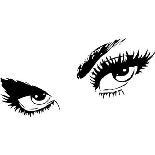 Sexy Beautiful Gorgeous Eyes Car Sticker Popular Fashion Style PVC Decorative Waterproof Car Sticker Color Can Be Customized