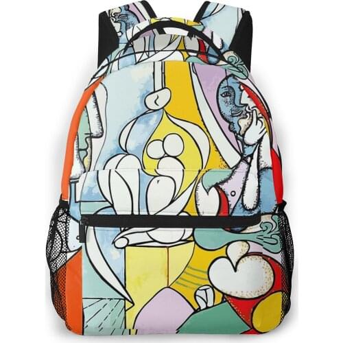 Pablo The Sculptor1931 Backpack for Girls Boys Vintage Pablo Picasso Travel Rucksack Backpacks for Teenager school bag Adults