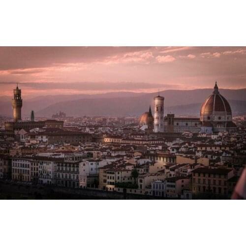 Florence Sunset Old City Italy Art Film Print Silk Poster Home Wall Decor 24x36inch