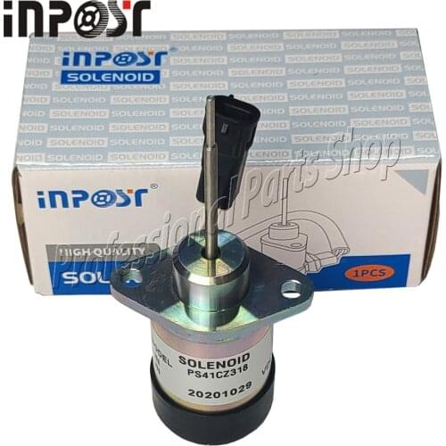 Diesel Stop Solenoid PS41CZ318 12V for Kubota 325 Miller Mig Welder Trailblazer