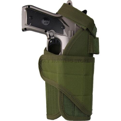 Tactical Nylon Molle Belt Gun Holster For Glock 17 M9 USP 1911 Military Airsoft Light Mount Hunting Shooting Universal Holsters