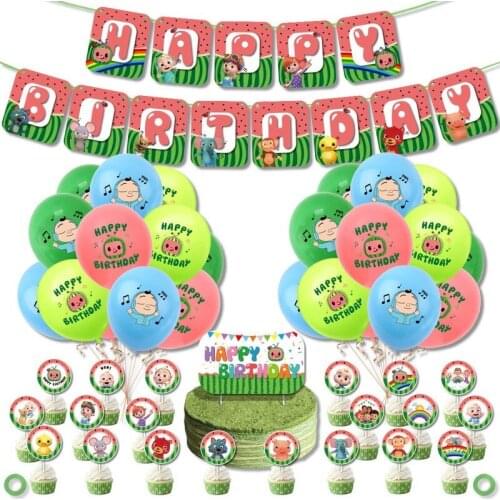 Cocomelon Theme Balloon Cartoon Anime Character Party Decoration Supplies Birthday Party Party Balloons