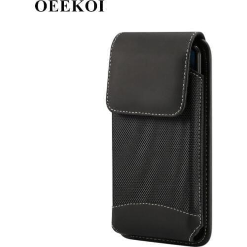 OEEKOI Universal Durable Oxford Cloth Belt Clip Pouch Case for Moto One E5 Cruise E5 Play G5 Plus M Z G4 plus G4 G7 Play X4 G5S