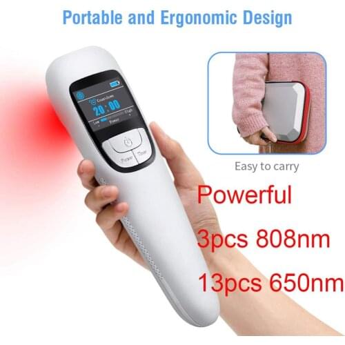 HandyCure Cold Laser Therapy Device for Pain Relief,650nm + 808nm,LLLT ,Good Effect on Inflammation Pain Infection