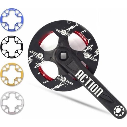 Bicycle 104BCD Crank Oval Round 32T 34T 36T 38T 40T 42T Narrow Wide Chain Wheel MTB Bike Chainring Wheel Chainring Protective