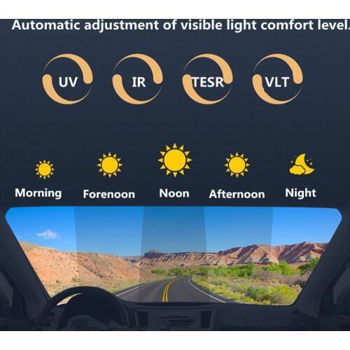 SUNICE High-end Explosion-proof Smart Optically- Controlled Window film Privacy Glass Solar Tint Heat Insulation Car Buliding