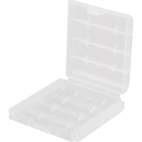5x New Clear Plastic Battery Box Storage Case Cover Holder For AA AAA Batteries