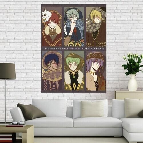 Hot Sell Custom Kuroko no basket Canvas Painting Poster Home Decor Cloth Fabric Wall Art Poster for Living Room