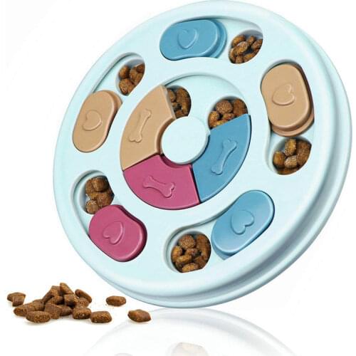 Dog Slow Feeder Interactive Puzzle Toys Increase Puppy IQ Food Dispenser Slowly Eating NonSlip Bowl Pet Cat Dogs Training Game