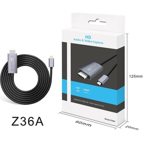Type C to HDMI-Compatible Cable Adapter 4K Video Audio Smart Phone Laptop Cord