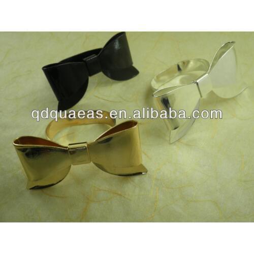 Metal napkin ring, wholesale bow napkin holder