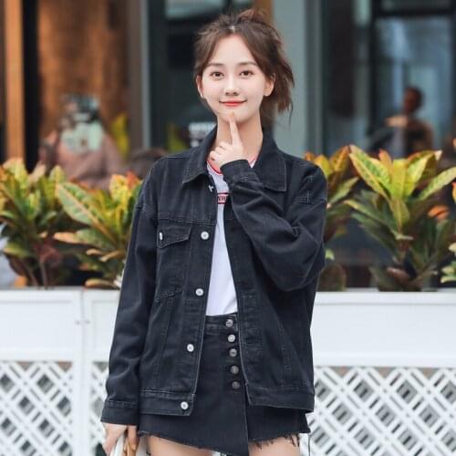 Short Denim Jacket for Women 2021 Spring and Autumn New Korean Style Loose All-Match Student Harajuku Top Slim Fit Jacket