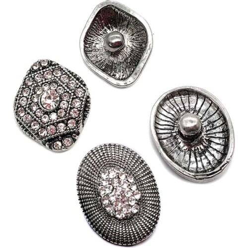 Wholesale w361 3D 18mm 20mm metal snap button for Bracelet Necklace Interchangeable Jewelry Women accessorie findings