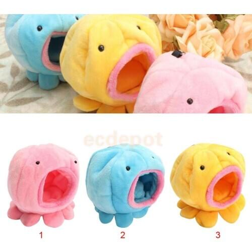 Cute Octopus Shape Rat Hamster Bird Squirrel Warm Soft Bed Pet Toy House Nest