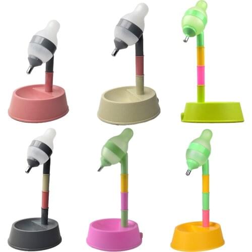 New Automatic Pet Dog Drinking Water Fountain Height Adjustable Pet Cat Water Dispenser Rainbow Pet Dispenser 650ml