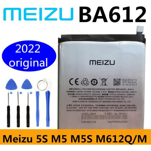 2020 New Original Meizu 5S M5S M612Q M612H M612M Battery Replacement 3000mAh BA612 BA-612 Battery BA 612