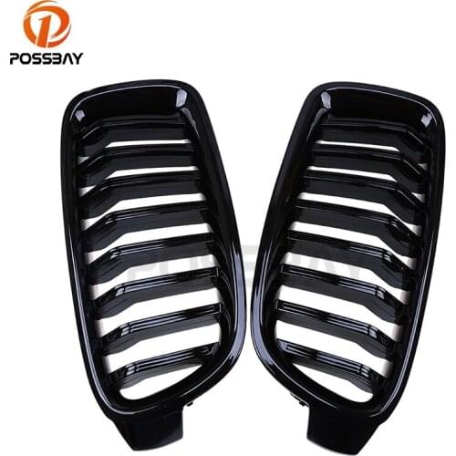 POSSBAY Gloss Black Front Center Kidney Sport Grilles Grill for BMW 3-Series F30 328iX/330i/330iX/330d Sedan 2012-2017