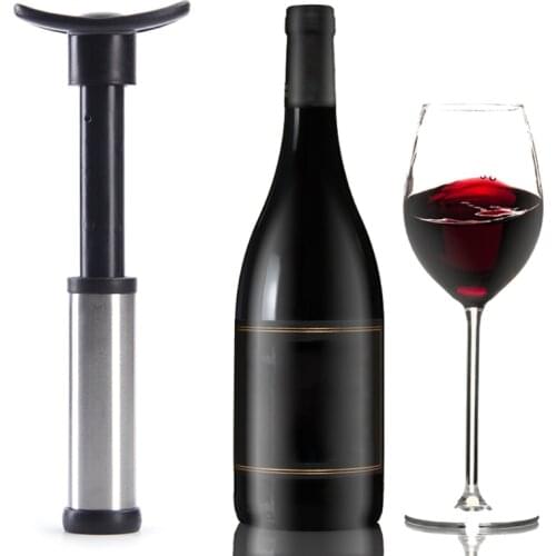 Ine Bottle Sealing Vacuum Wine Pump Stopper Sealing Preservation Beverage Bottle Cap Silicone Wine Stopper