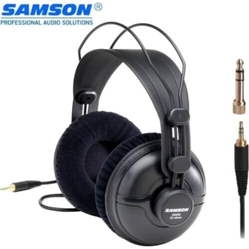 SAMSON SR950 professional studio reference monitor headphone dynamic headset closed ear design,for Recording Monitoring Game DJ