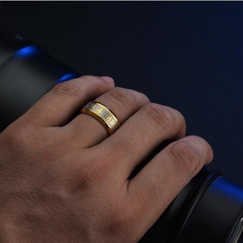 Religious Stainless Steel Christian Midi Ring For Women Men Russian Jesus Cross Ring GOD SAVE US Amulet Ring Jewelry Gift