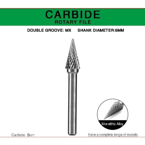 Hand tools MX TYPE Head Tungsten Carbide Rotary file Abrasive Tools Drill Milling Carving Bits Tool Point Burr Die Grinder