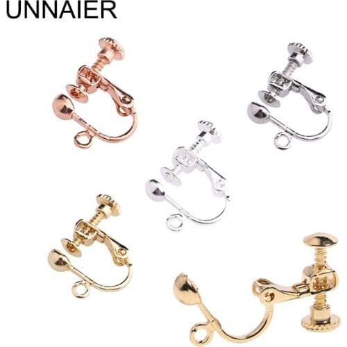 Spiral ear clip female painless vintage ear clip artifact no hole high sense earrings change ear clip converter