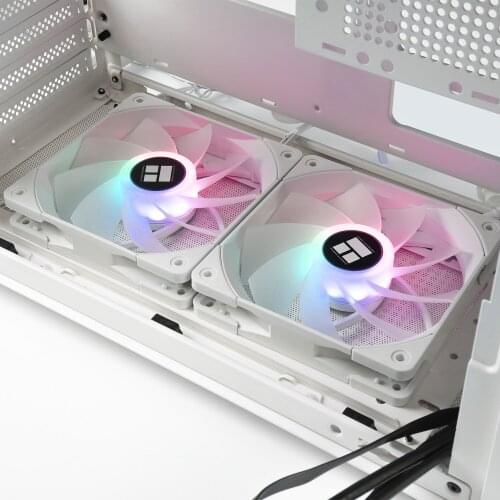 Thermalright 12CM Fan For MOD Computer Case,120mm Quiet PWM Fan, PC Water Coling System 5V 3PIN ARG SYNC White TL-C12RW-S X3