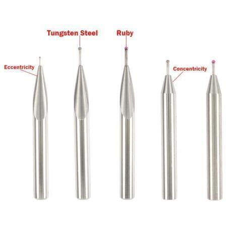 1mm 2mm 3mm 4mm OD 8mm Shank OD Tungsten Steel Ruby Gauge Meter Tip Altimeter Height Indicator Concentricity Measuring Probe