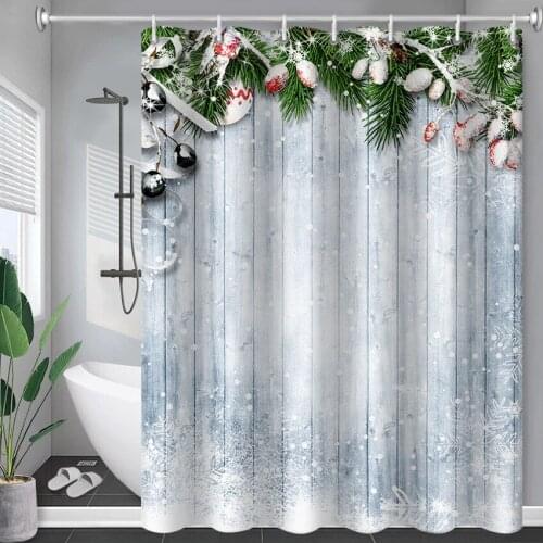 Polyester Shower Curtain Waterproof Rectangle Bathing Cover Digital Printing Bathtub Insulation Home Decor Rideau De Douche