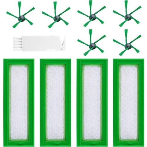Spare Parts Filters Spare Brushes for Vorwerk Kobold VR200, Accessories HEPA Filter, Side Brushes Small Brush
