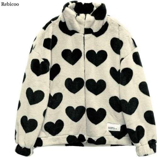 Lamb Furry Coats Outerwear Woman New Autumn Winter Plus Size Lamb Wool Coat Women Color Matching Plus Velvet Thicken Jacket