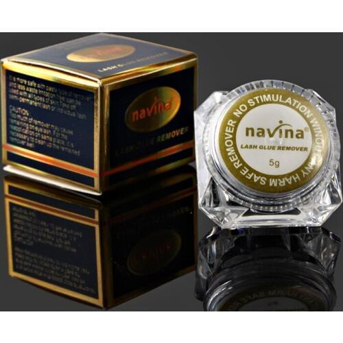 10pcs/lot Navina 5g/ Pcs Individual Packed Lash Glue Remover No Stimulation Eyelash Glue Remover False Eyelashes tools