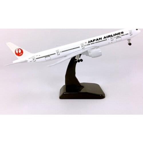 18cm with wheels aircraft 1/400 collectible B777-300 JAL Japan airlines airplane model toys diecast plastic alloy planes