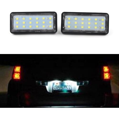 2Pcs No Free Car LED License Plate Light For Toyota Land Cruiser Prado J100 J120 J200 & For Lexus GX470 LX470 LX570