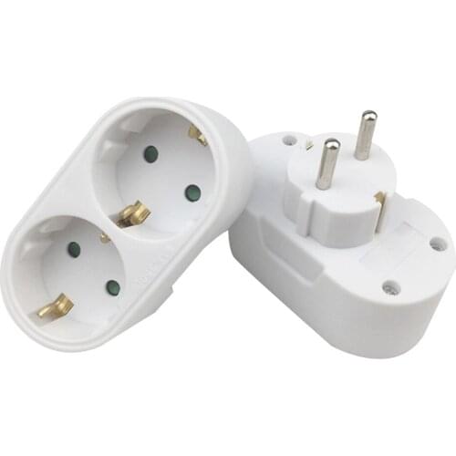 2021 Top Quality 16A European Standard Professional European Type Conversion Plug 1To 2/ 1 To 3 Way Power Adapter Plug