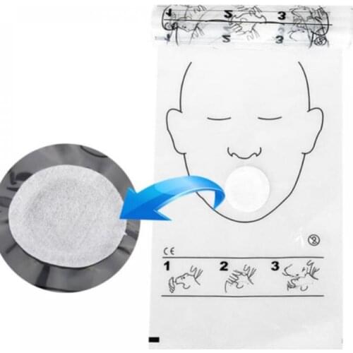 36Pcs CPR Resuscitator Mask Shield Roll Disposable for CPR Training First Aid Rescue Kit Health Care Tools