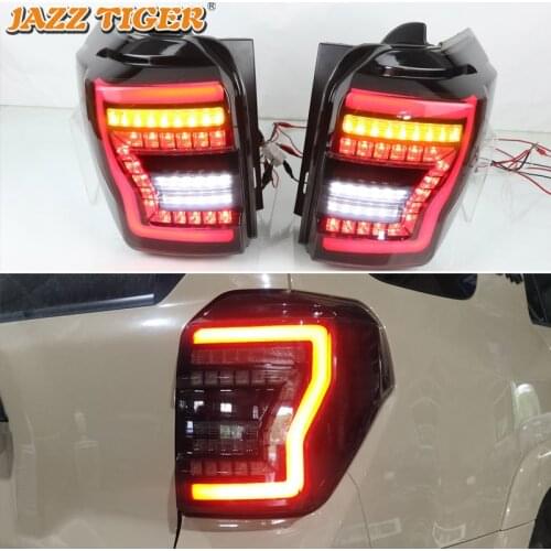 Car LED Tail Light Taillight For Toyota 4 Runner 2010 - 2021 Rear Running Lamp + Brake + Reverse Light + Dynamic Turn Signal