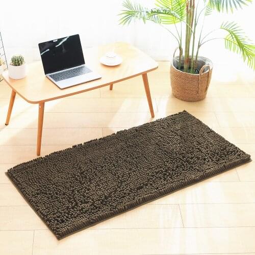 Household Floor Mat Entrance Carpet Living Room Bathroom Water Absorbing Foot Mat Coarse Wool Bathtub Anti Slip Floor Mat