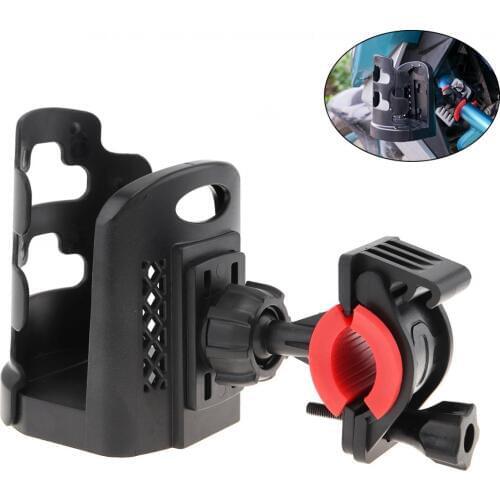 Black Quick-disassembly Universal Handlebar Water Cup Holder Kettle Rack for Motorcycles / Bicycles / Electric / Vehicles