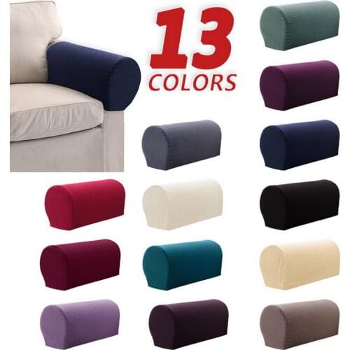 Sofa Covers for Living Room Removable Arm Stretch Couch Chair Protector Armchair Covers Armrest Solid Couch Cover1PAIR