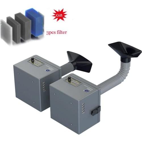 Fume Extractor Laser Solder Smoke Absorber 16-55cm Hose Dust Extractor With CE Air Purifier ForPhone Repair Welding Absorbing