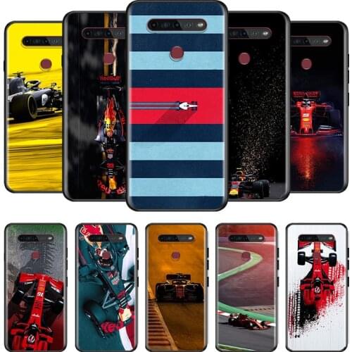 Formula 1 Racing car For LG G8 V30 V35 V40 V50 V60 Q60 K40S K50S K41S K51S K61 K71 K22 ThinQ 5G Phone Case