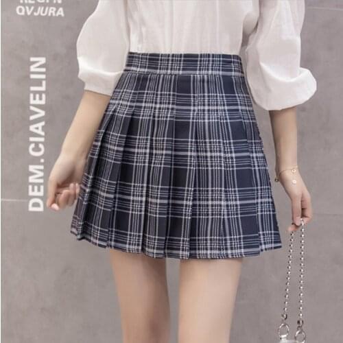 JK pleated skirt short skirt high waist skirt for female students in spring and autumn and summer