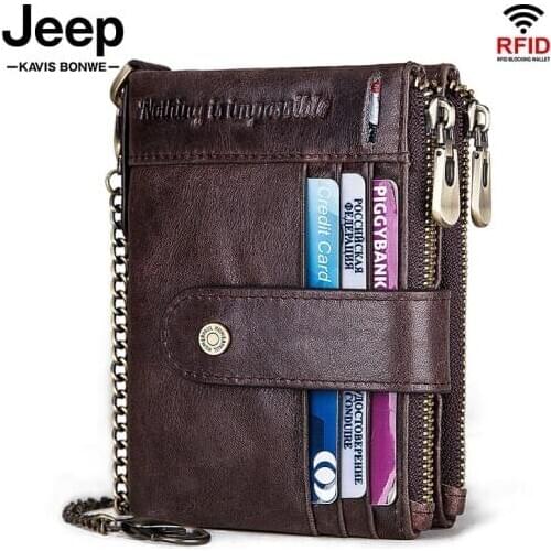 100% Genuine Leather Crazy Horse Men Wallet Coin Purse Small Mini Card Holder Business PORTFOLIO Portomonee Hasp Male Money Bag