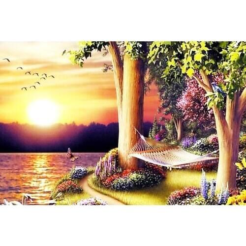 A1935 11CT/14CT/18CT/25CT/28CT night snowing patterns Counted Cross Stitch DIY Cross Stitch Kits Embroidery Needlework Sets