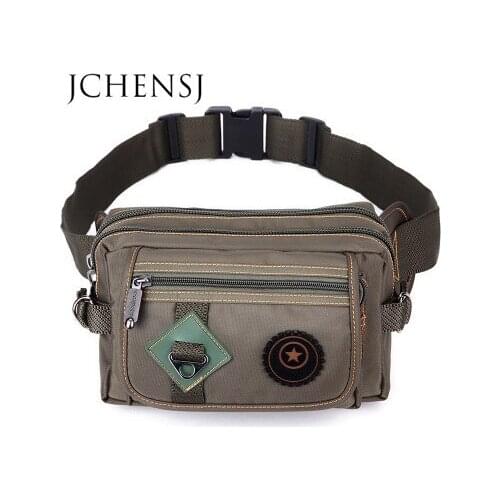 JCHENSJ Waterproof Nylon Waist Bag For Men Large Capacity Mens Belt Bag Outdoor Sports Male Multifunctional Fanny Pack