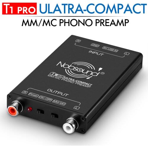 Nobsound HiFi Ultra Compact MM MC Phono Turntable Preamp Mini Audio Stereo Phonograph Preamplifier For Turntables
